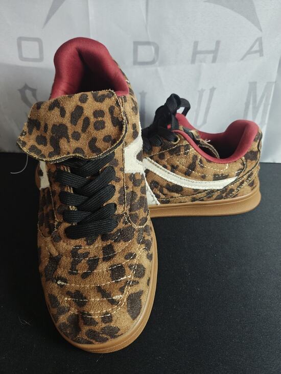 CUSHIONAIRE Shoes - Cushionaire Women's 6.5 Astro Retro Fold Over Shoes Leopard Animal Print New